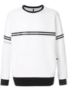 Blackbarrett Stripe Detail Sweatshirt - White