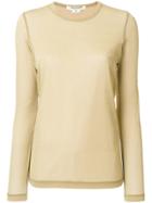 Junya Watanabe Comme Des Garçons Slim-fit Sheer Top - Metallic