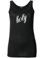 Ann Demeulemeester Holy Print Vest Top - Black