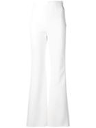 Loulou High-rise Flared Trousers - White
