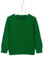 Ralph Lauren Kids Cable Knit Jumper, Boy's, Size: 12 Yrs, Green