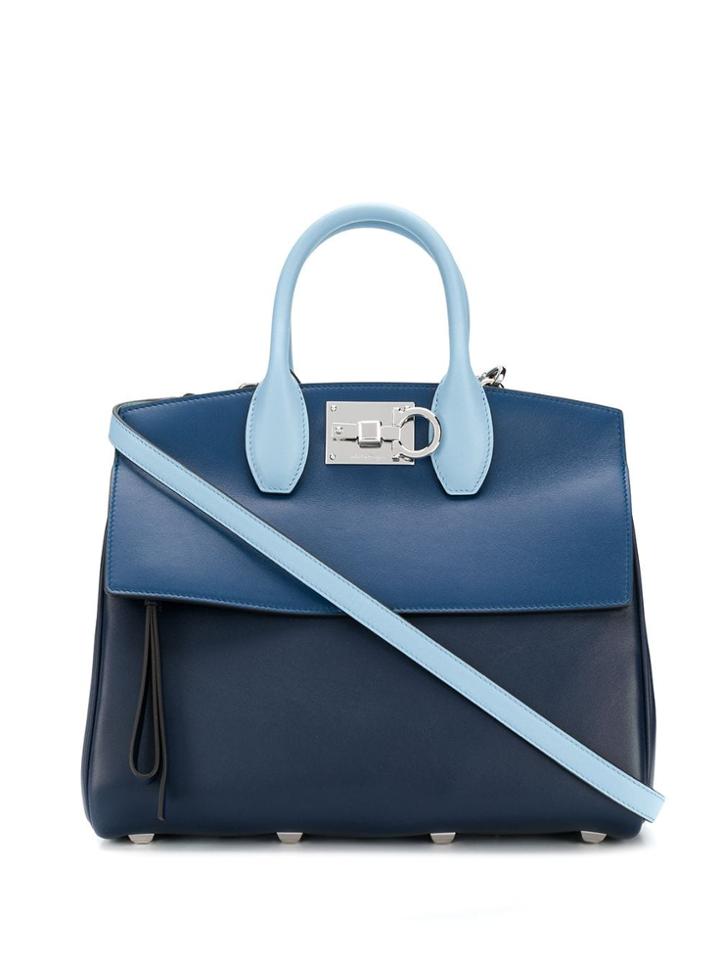 Salvatore Ferragamo The Studio Tote Bag - Blue
