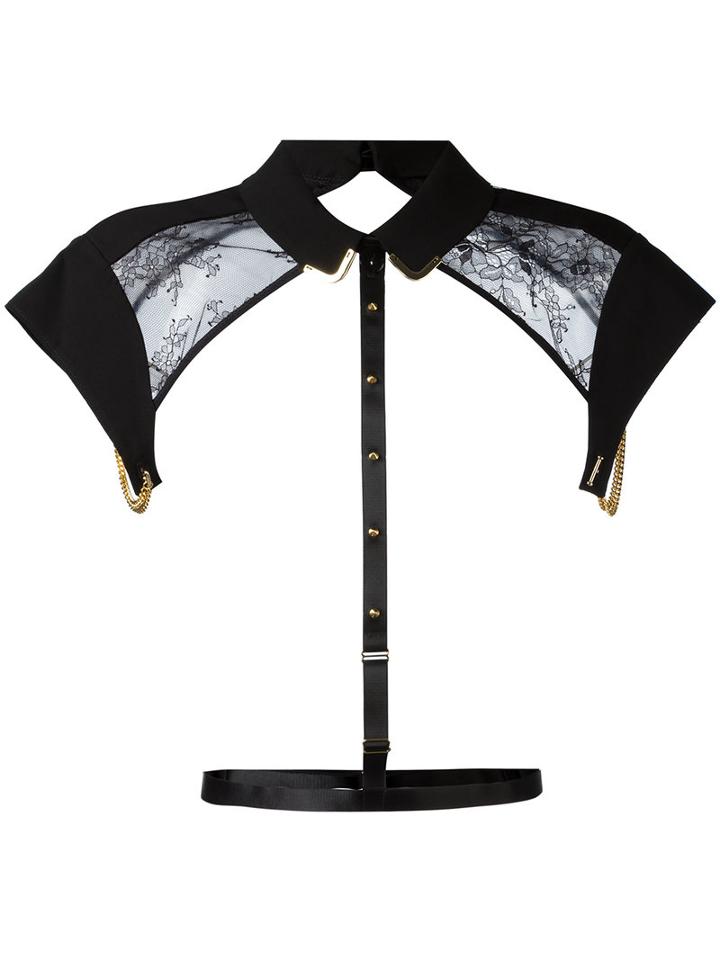 Tatu Couture - Lace-detail Harness - Women - Polyamide/polyester - One Size, Black, Polyamide/polyester