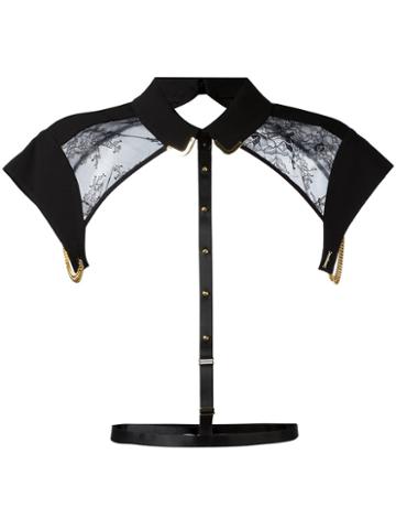 Tatu Couture - Lace-detail Harness - Women - Polyamide/polyester - One Size, Black, Polyamide/polyester