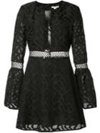 Zac Zac Posen Zarya Floral Crochet Dress, Women's, Size: 10, Black, Polyester/cotton/nylon/polyester