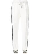 Dolce & Gabbana Contrast Panel Sweatpants - White