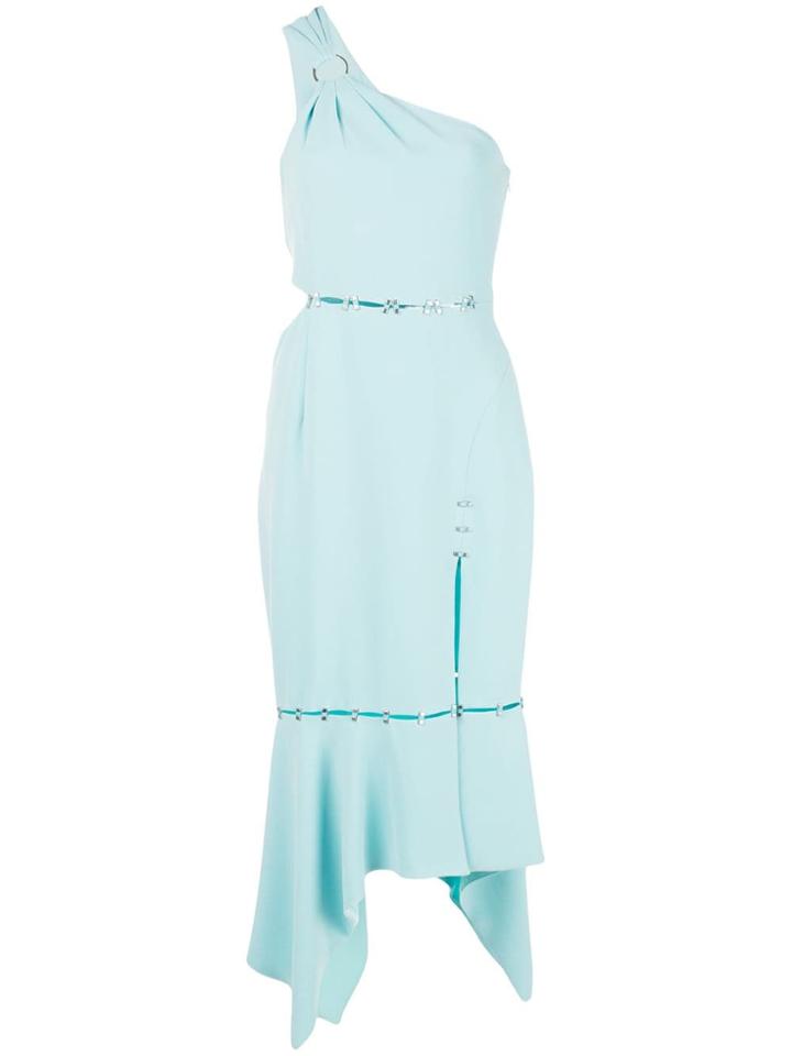 Jonathan Simkhai Asymmetric Off-shoulder Dress - Blue