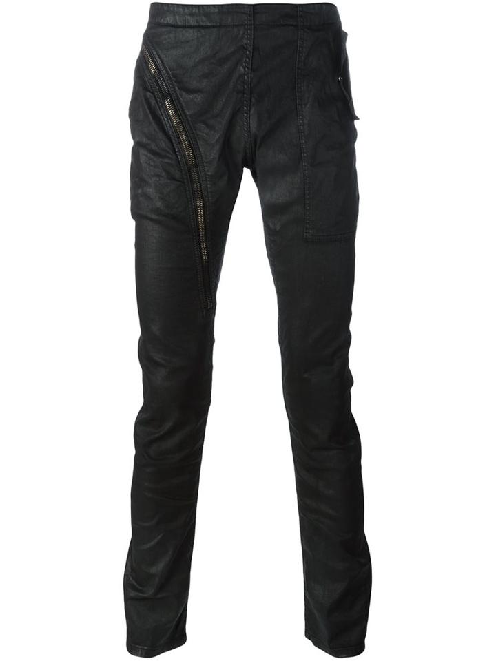 Rick Owens Drkshdw 'aircut' Trousers, Men's, Size: Medium, Black, Cotton/spandex/elastane