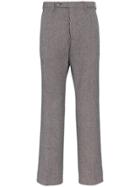 Gucci Check Straight Wool Blend Trousers - Unavailable