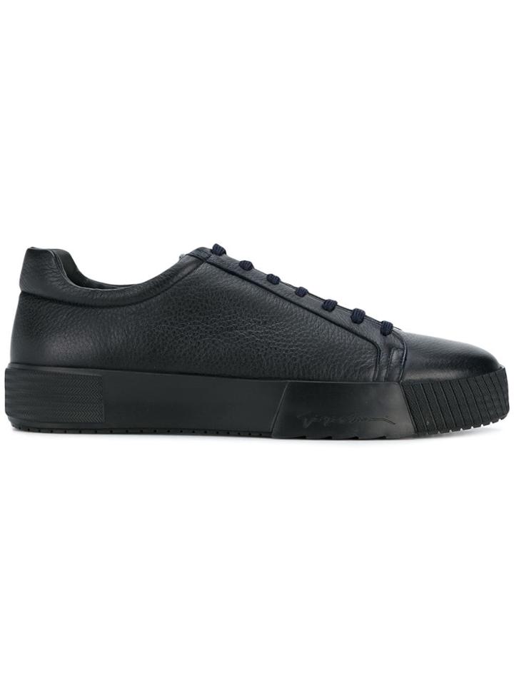 Giorgio Armani Platform Sole Sneakers - Blue