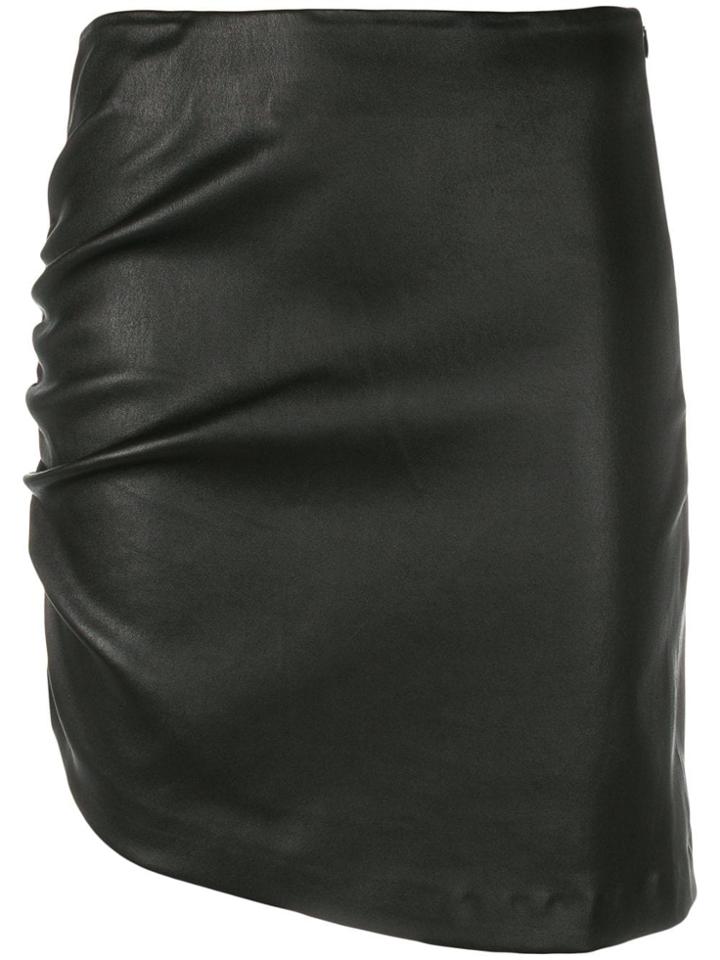 Iro Apava Asymmetric Leather Skirt - Black