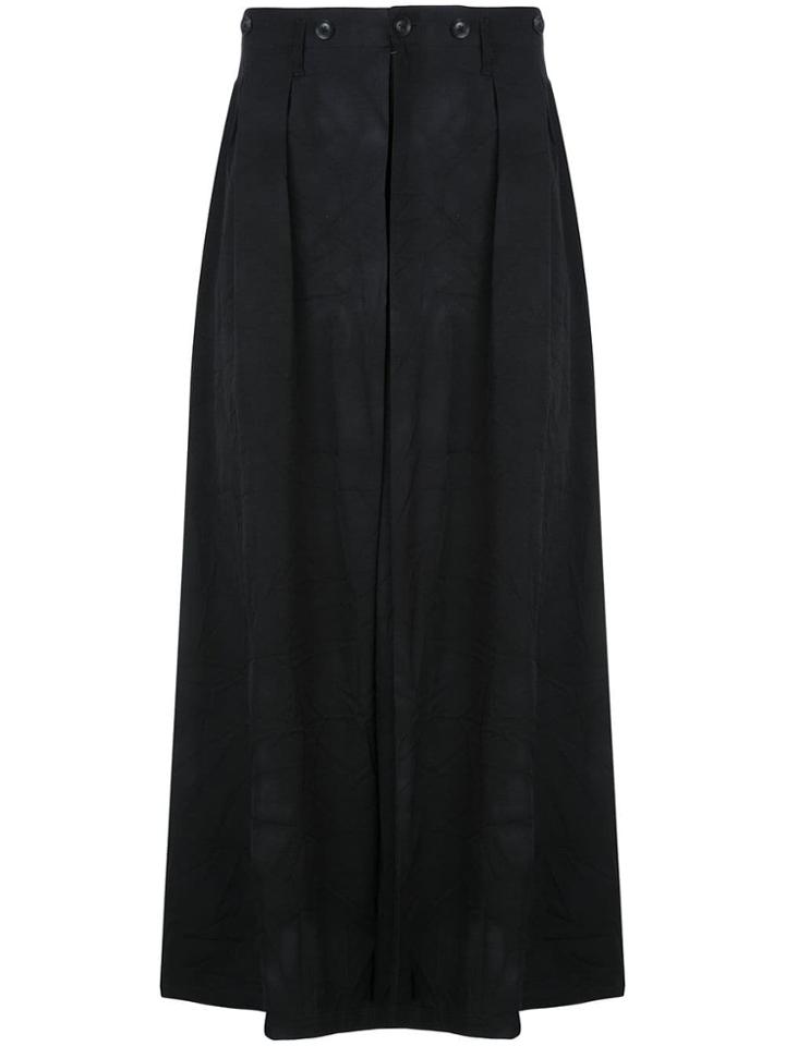 Yohji Yamamoto Palazzo Trousers - Black