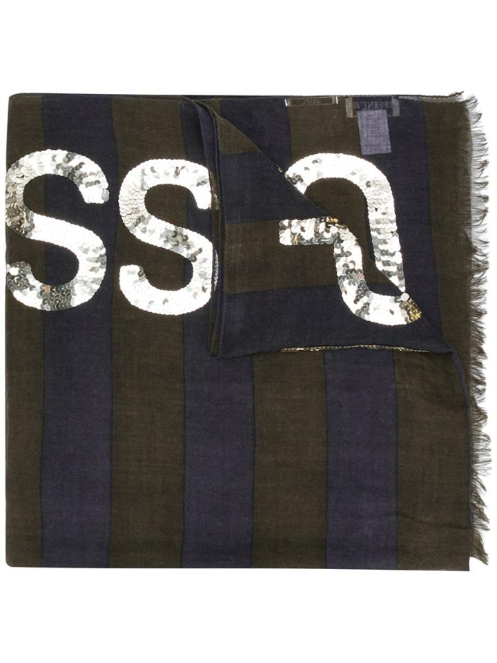 Essentiel Antwerp Sequin Embellished Scarf - Blue