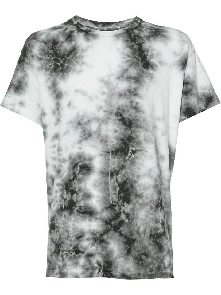 Amiri - Tie-dye Print T-shirt - Men - Cotton - Xl, Grey, Cotton