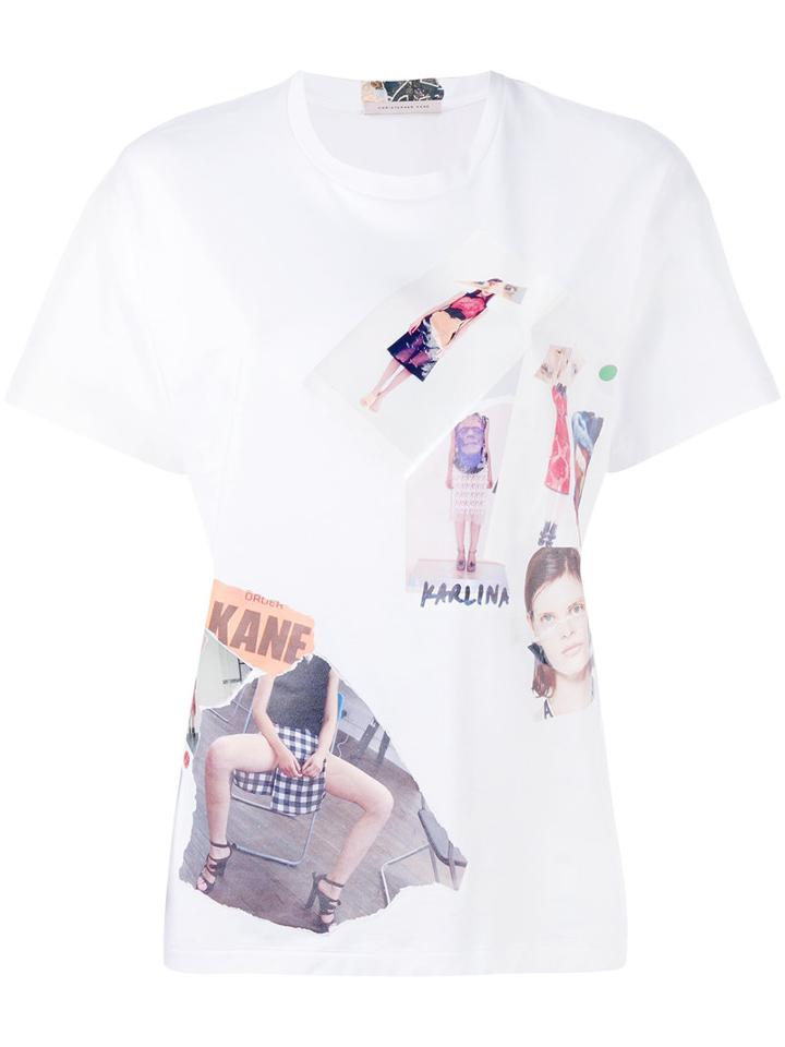 Christopher Kane - Scrapbook T-shirt - Women - Cotton - S, White, Cotton