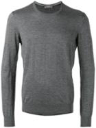 Barba - Classic Sweater - Men - Silk/cashmere - 50, Grey, Silk/cashmere