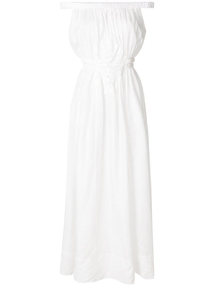 Lila. Eugenie Off The Shoulder Beach Dress - White