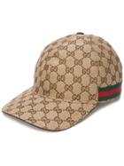 Gucci Gg Logo Cap - Brown