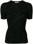 Drome Cutout Detail T-shirt - Black