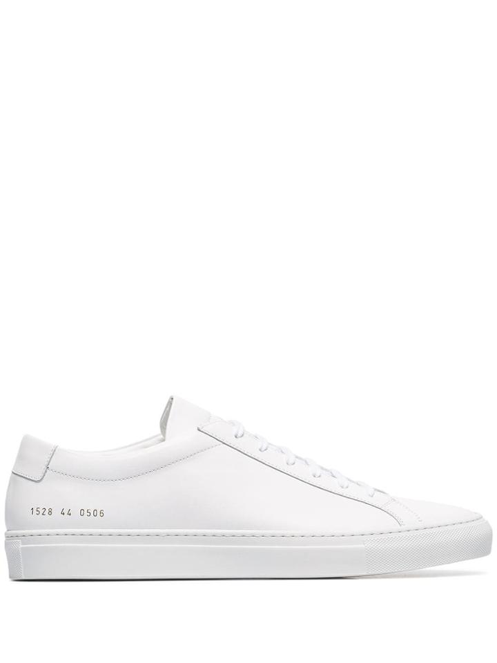Common Projects White Achilles Leather Low-top Sneakers