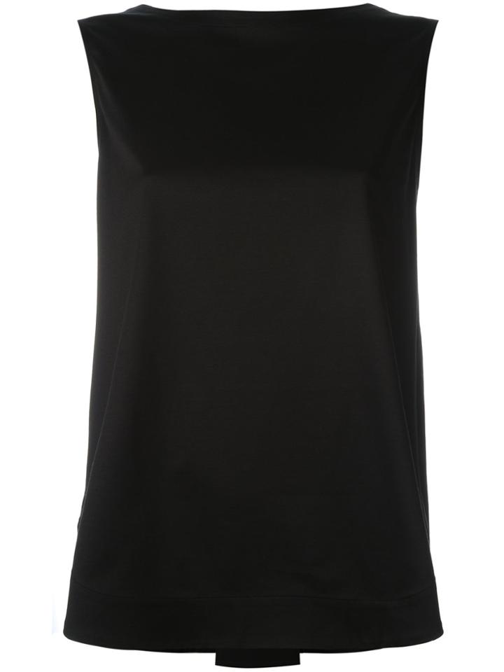 Fabiana Filippi Back Pleat Tank Top - Black