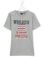 Woolrich Kids Printed T-shirt, Boy's, Size: 14 Yrs, Grey
