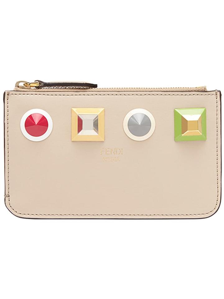 Fendi Studded Key-ring Pouch - Pink & Purple