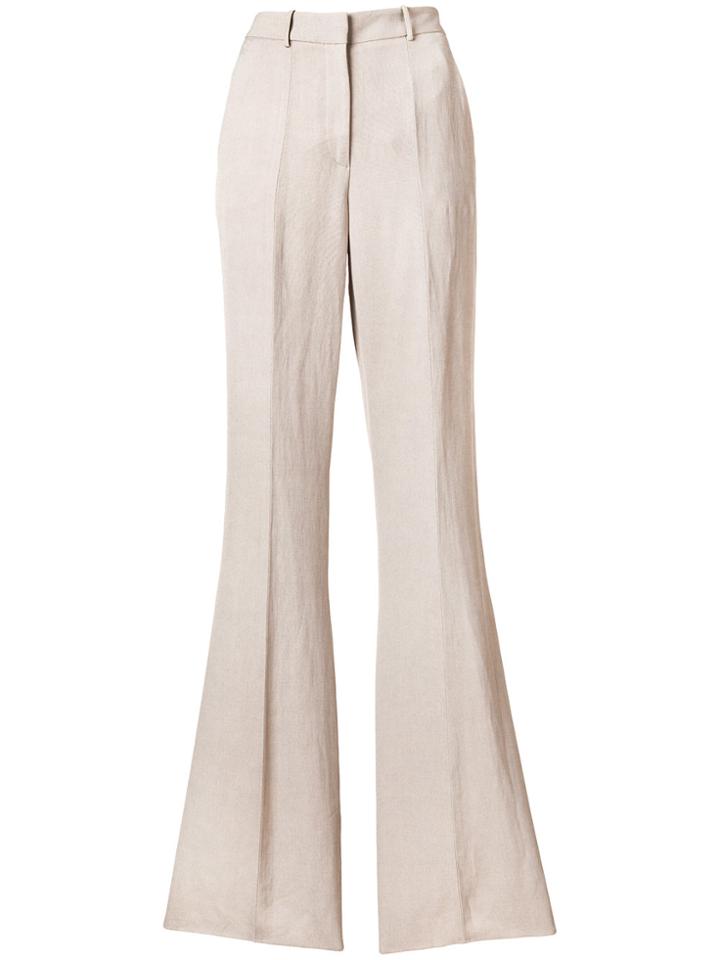 Salvatore Ferragamo Classic Flared Trousers - Nude & Neutrals