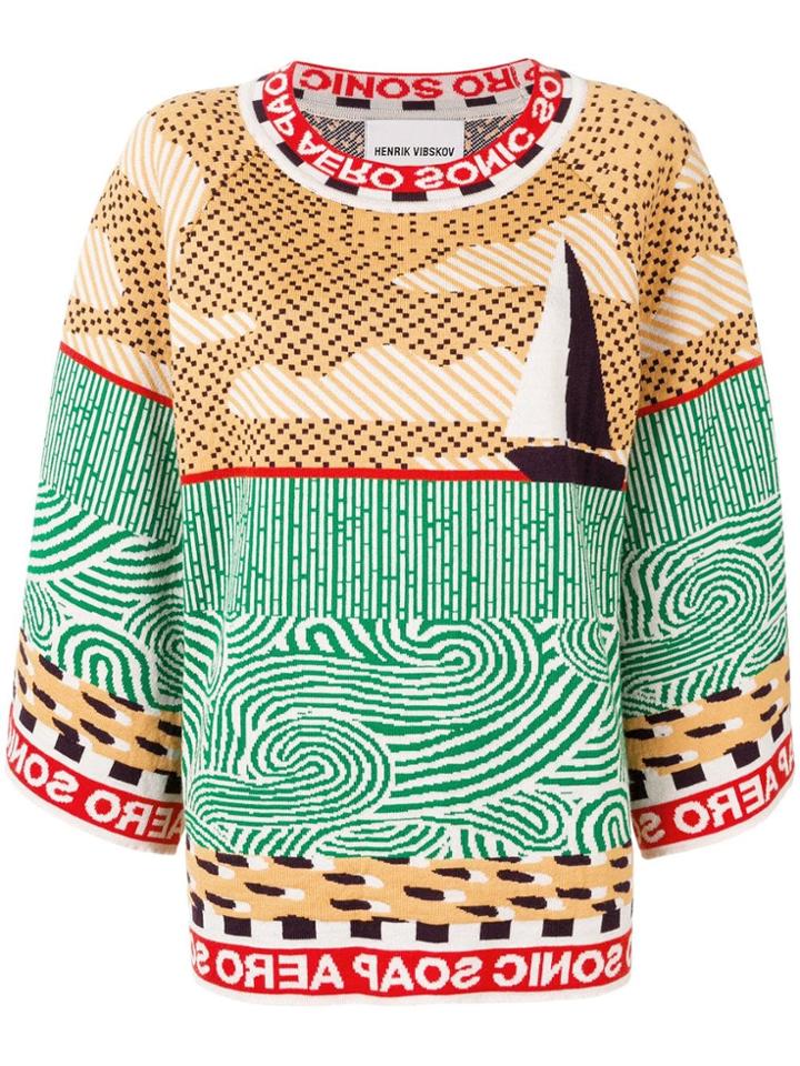 Henrik Vibskov Sail Trumpet Jumper - Green