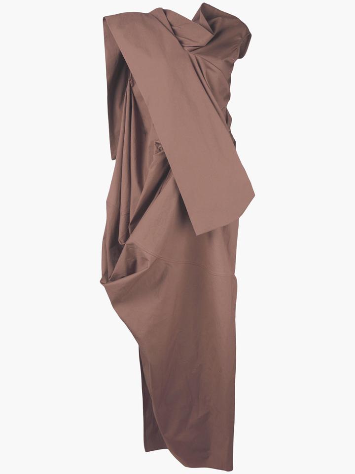 Rick Owens - Egret Evening Dress - Women - Cotton/spandex/elastane - 44, Nude/neutrals, Cotton/spandex/elastane