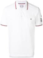 Moncler Gamme Bleu - Contrast Piping Polo Shirt - Men - Cotton - L, White, Cotton
