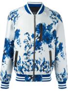 Unconditional Floral Print Bomber Jacket