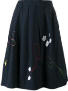 Mira Mikati Fly Embroidered Skirt