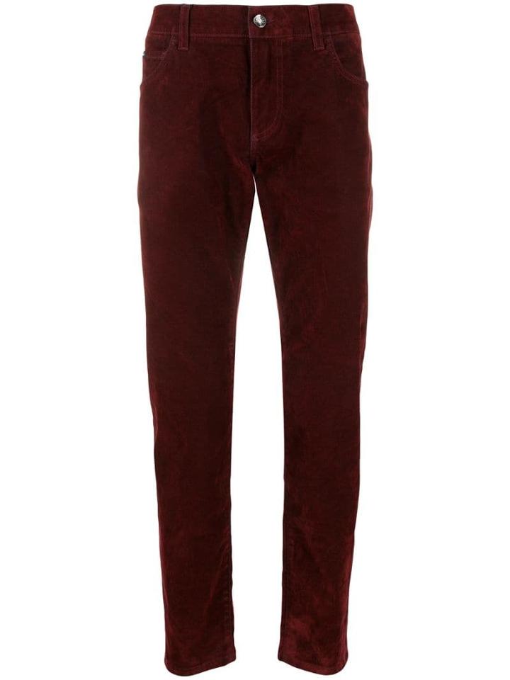 Dolce & Gabbana Textured Straight-leg Trousers