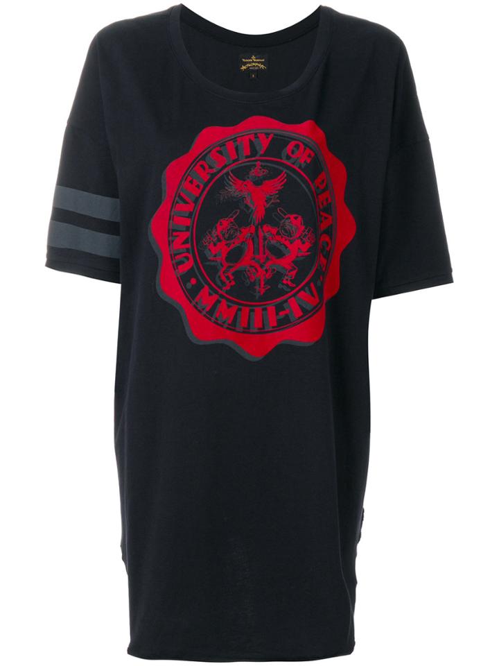 Vivienne Westwood Anglomania Oversized Printed T-shirt - Black