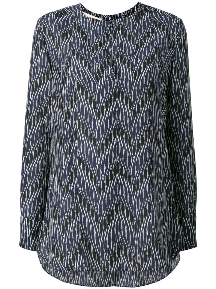 Marni Zig-zag Print Blouse - Blue