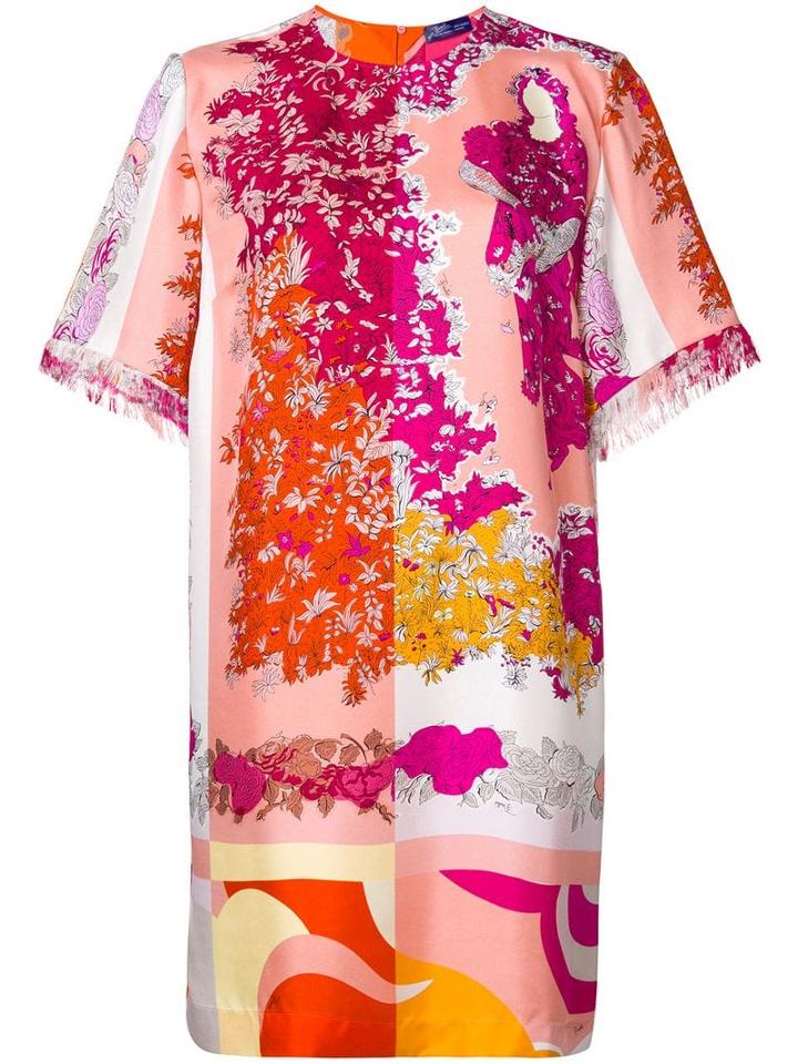 Emilio Pucci Floral T-shirt Dress - Pink