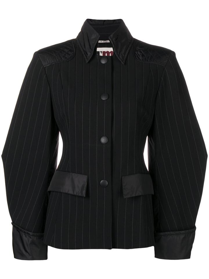 I'm Isola Marras Pinstripe Fitted Jacket - Black