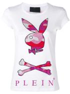 Philipp Plein Camouflage Playboy Bunny T-shirt - White