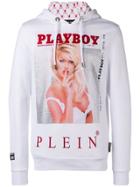 Philipp Plein Philipp Plein X Playboy Printed Crystal Hoodie - White