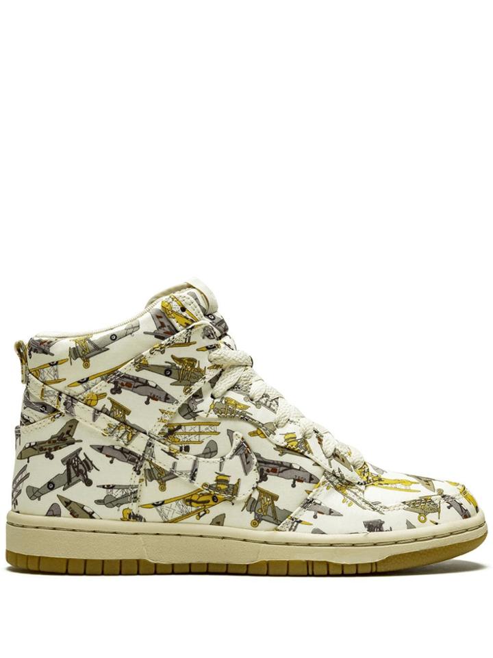 Nike Wmns Dunk Hi Skinny Prem Sneakers - White