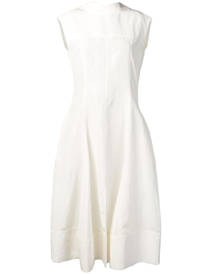 Jil Sander Sleeveless Midi Dress - White