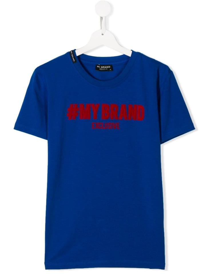 My Brand Kids Teen Logo Patch T-shirt - Blue