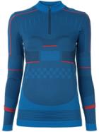 Adidas By Stella Mccartney Half-zip Knit Top - Blue