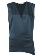 Giuliana Romanno Silk Top, Women's, Size: 38, Blue, Silk
