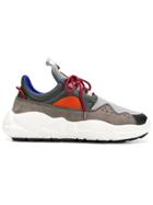 Versus Contrasting Panels Sneakers - Grey