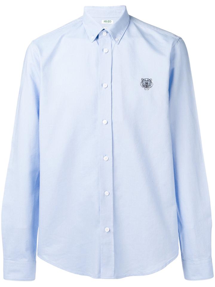Kenzo Tiger Patch Shirt - Blue
