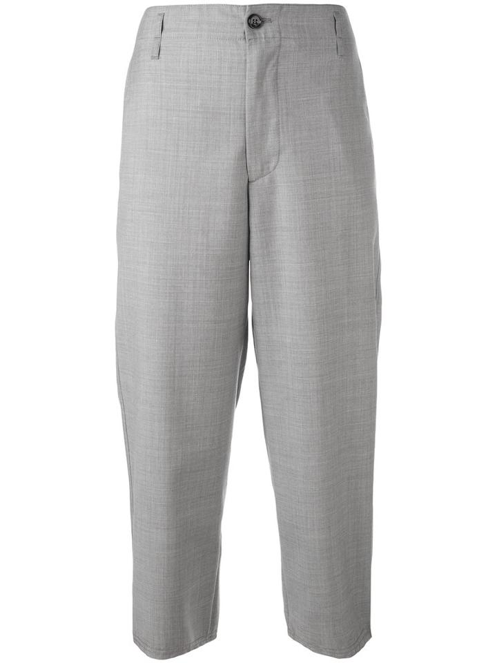 Golden Goose Deluxe Brand - Cropped Trousers - Women - Virgin Wool - M, Grey, Virgin Wool