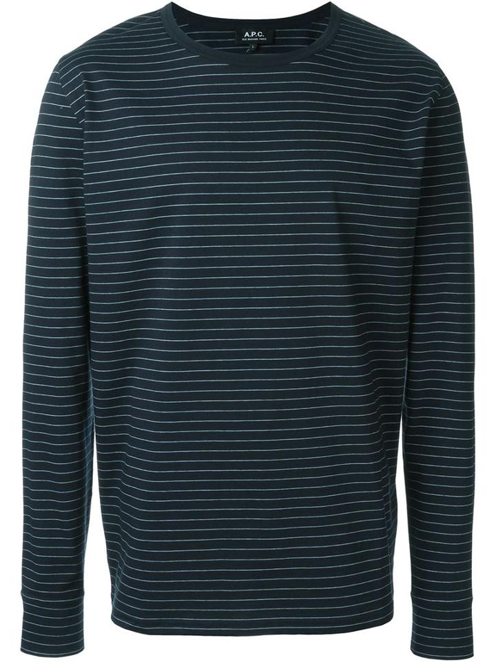 A.p.c. Striped Sweatshirt