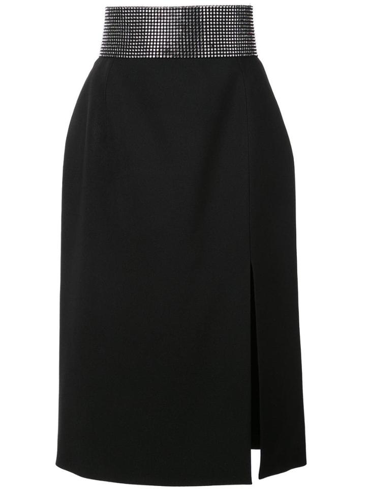Christopher Kane Crystal Waist Skirt - Black